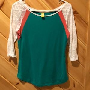 Lole three quarter sleeve top, medium